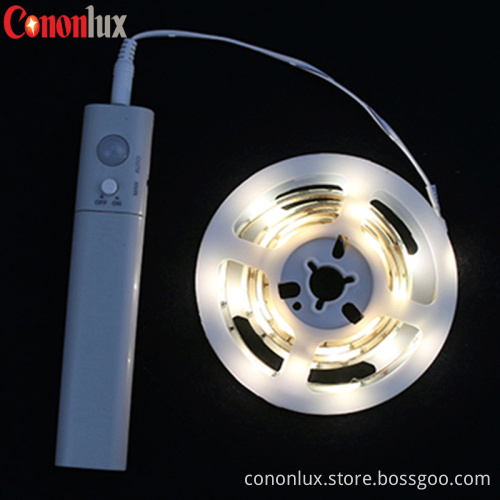 IP20 IP65 2835 2.4W 5V 6V battery powered motion led strip light